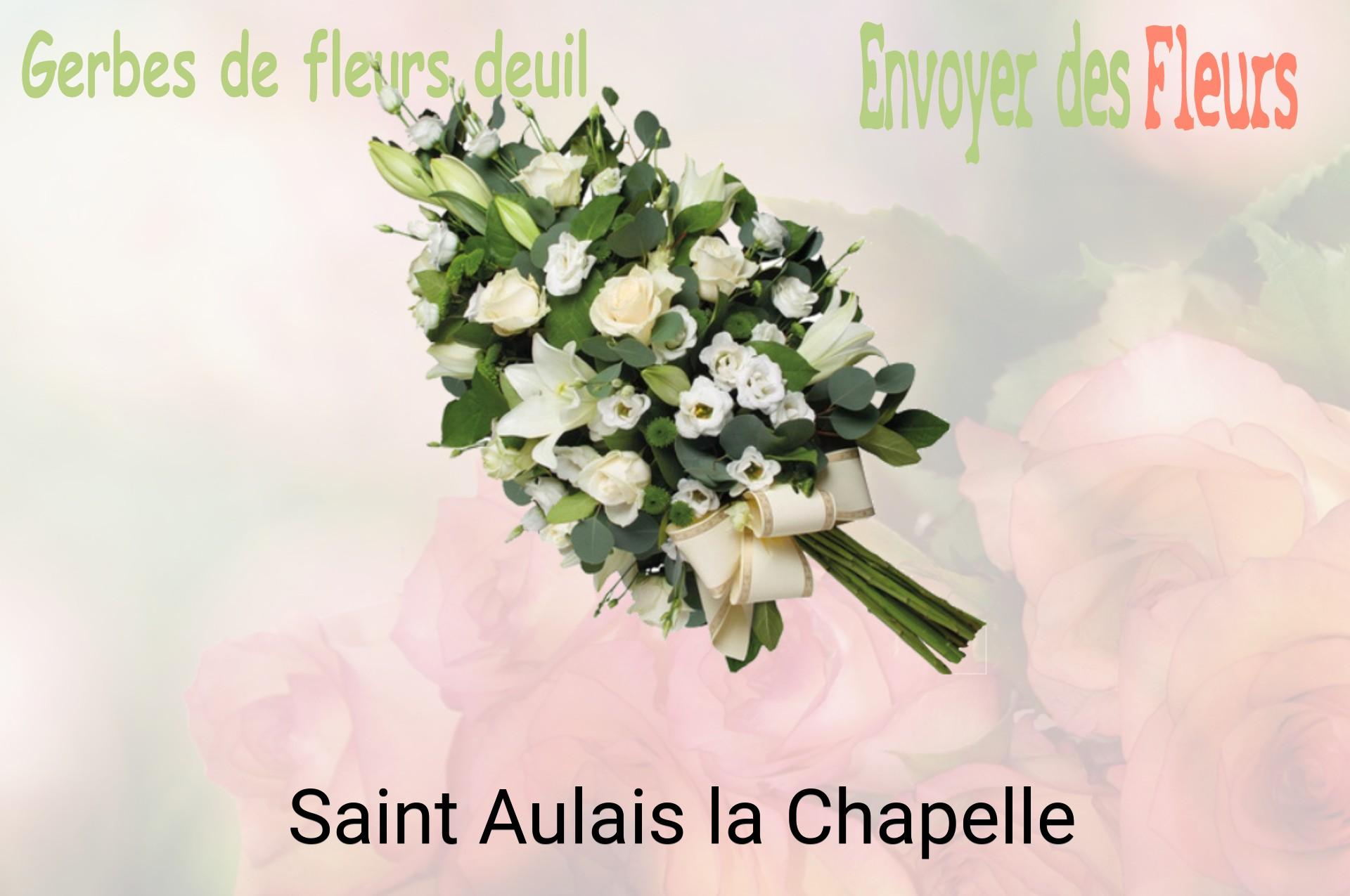 Gerbe de fleurs de deuil livrée à Saint-Aulais-la-Chapelle